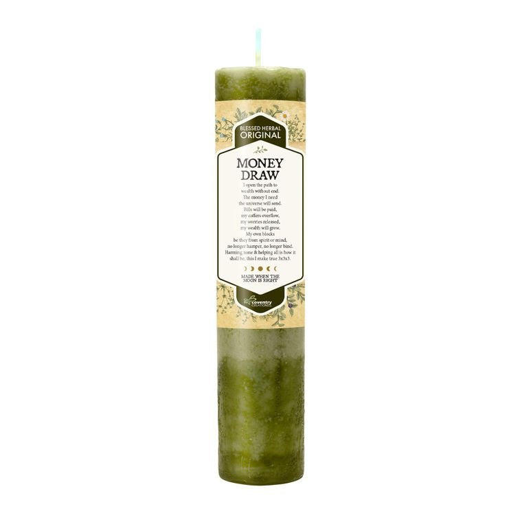 Blessed Herbal Candle Money Draw