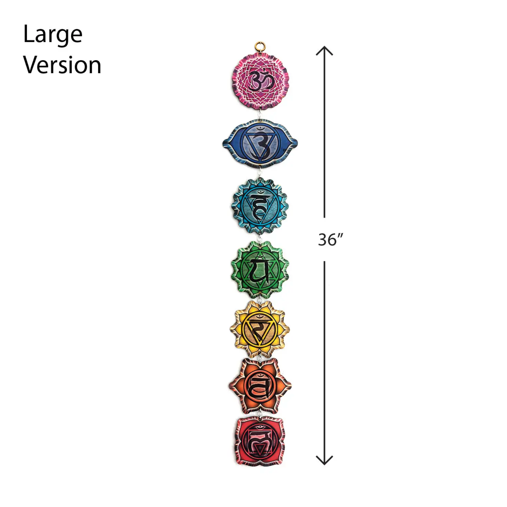 Chakra Full Color Linked Wall Art (Large)