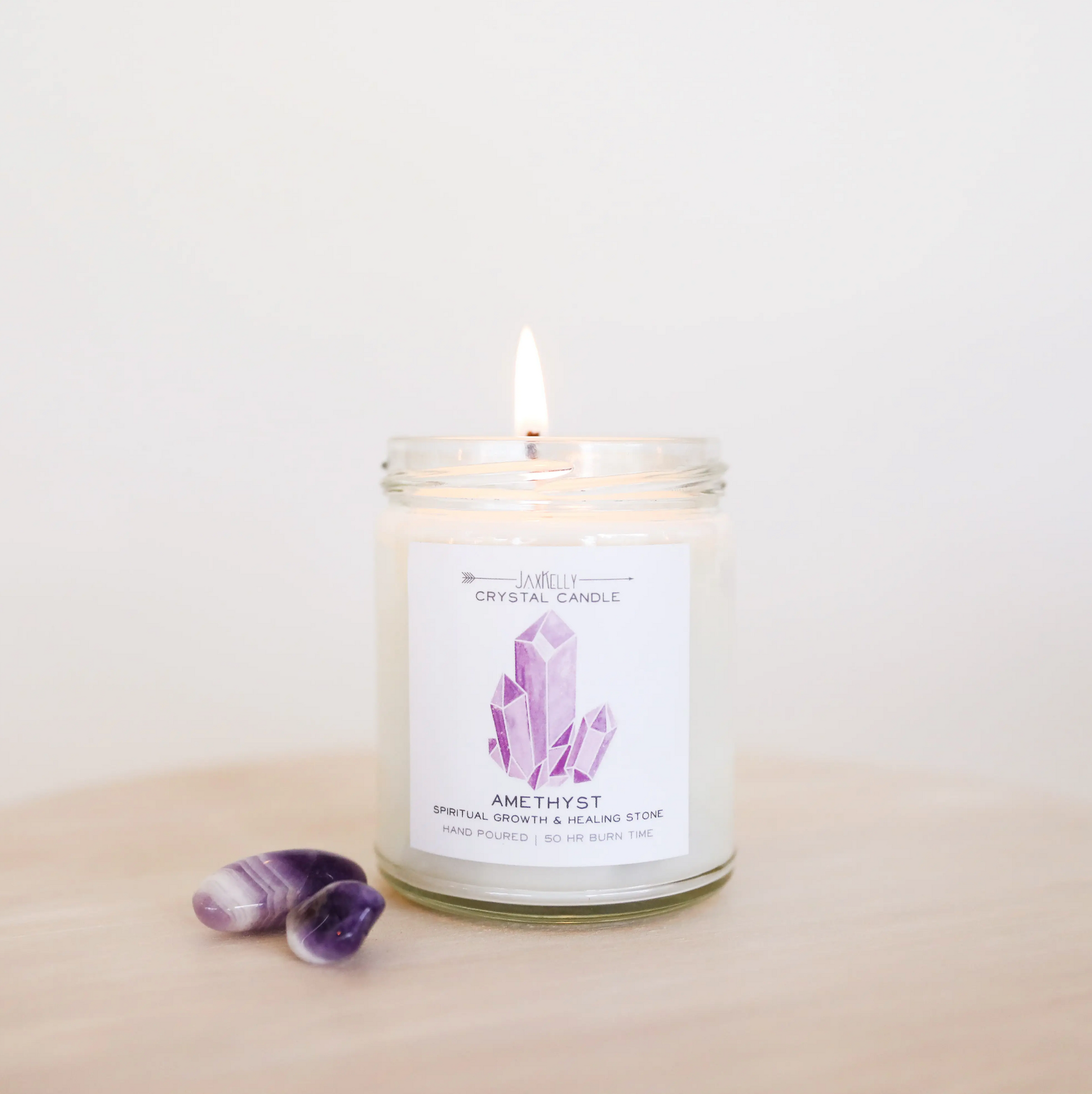 Crystal Candle - Amethyst