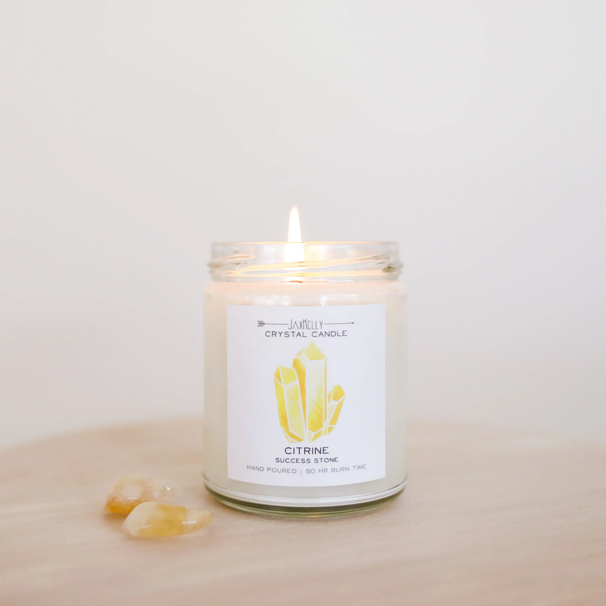 Crystal Candle - Citrine