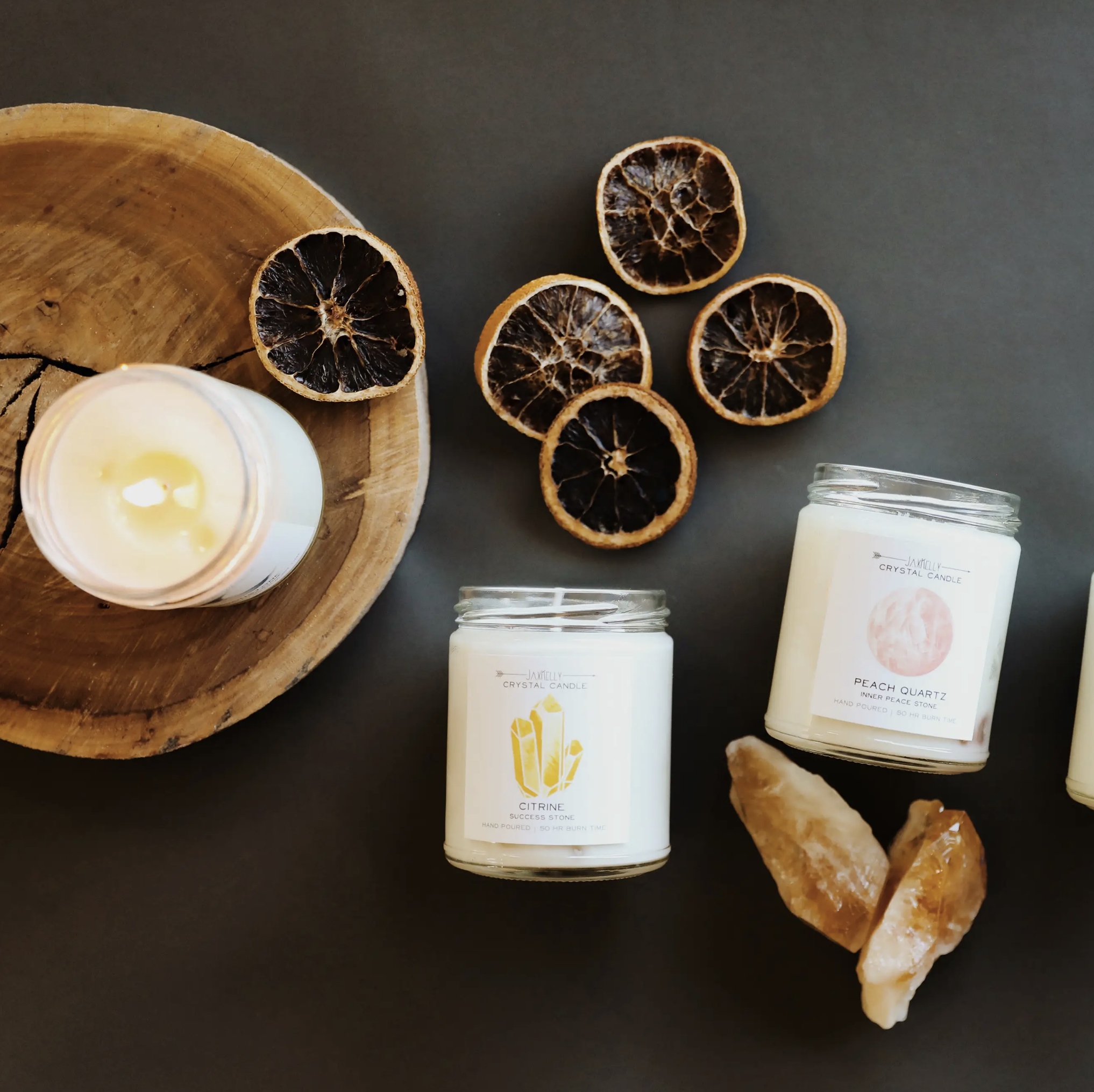 Crystal Candle - Citrine