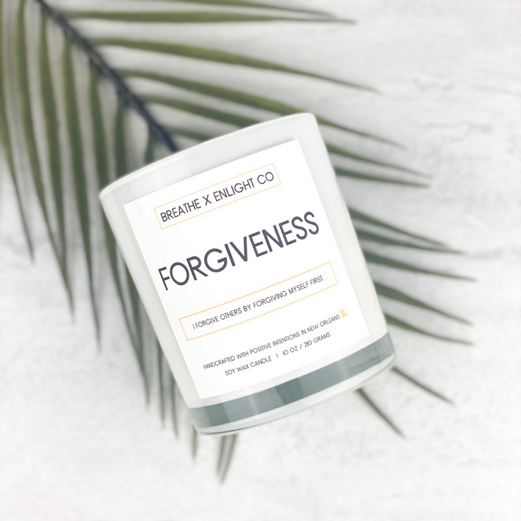 Forgiveness Affirmation Soy Candle - Raspberry Rose