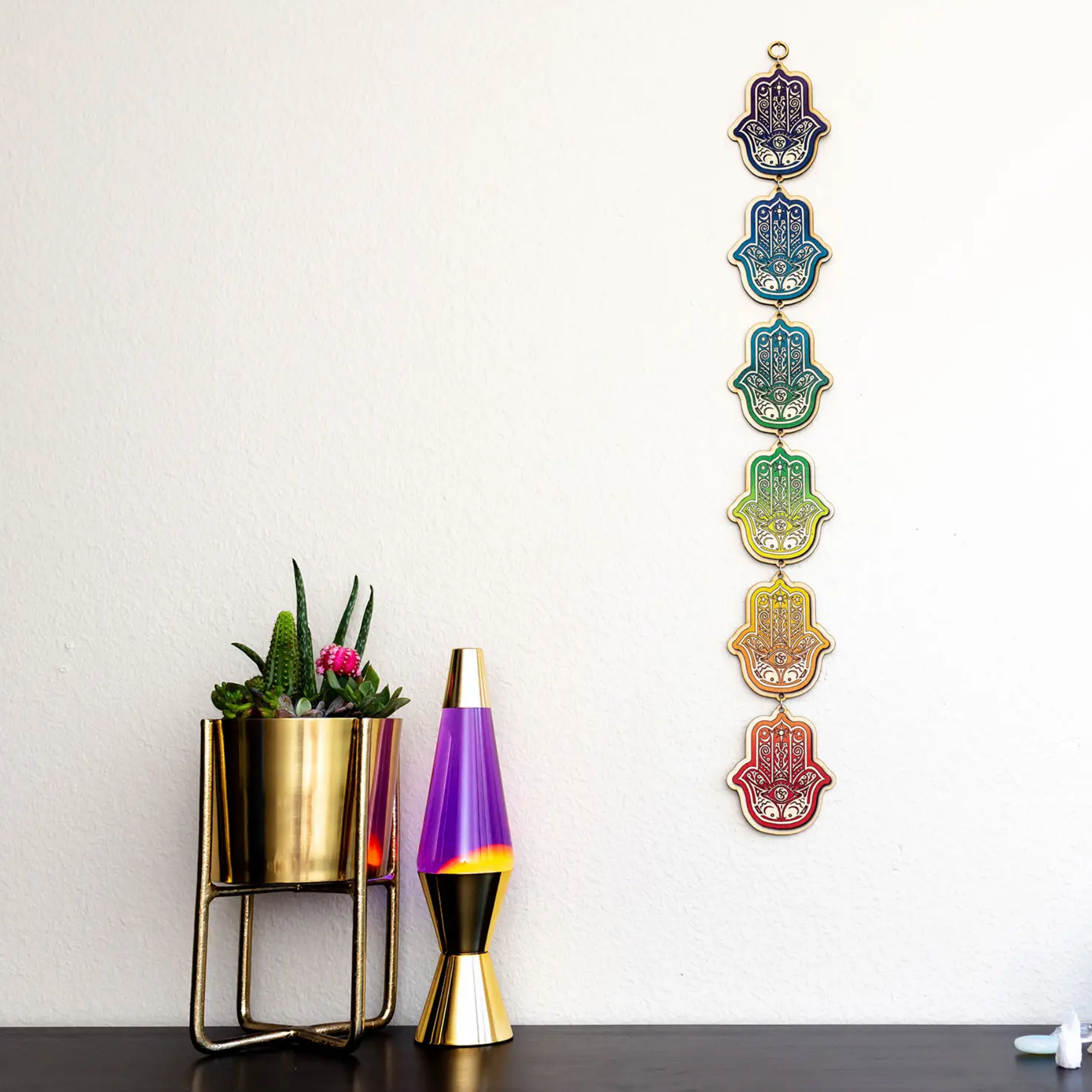 Hamsa Full Color Linked Wall Art (Large)