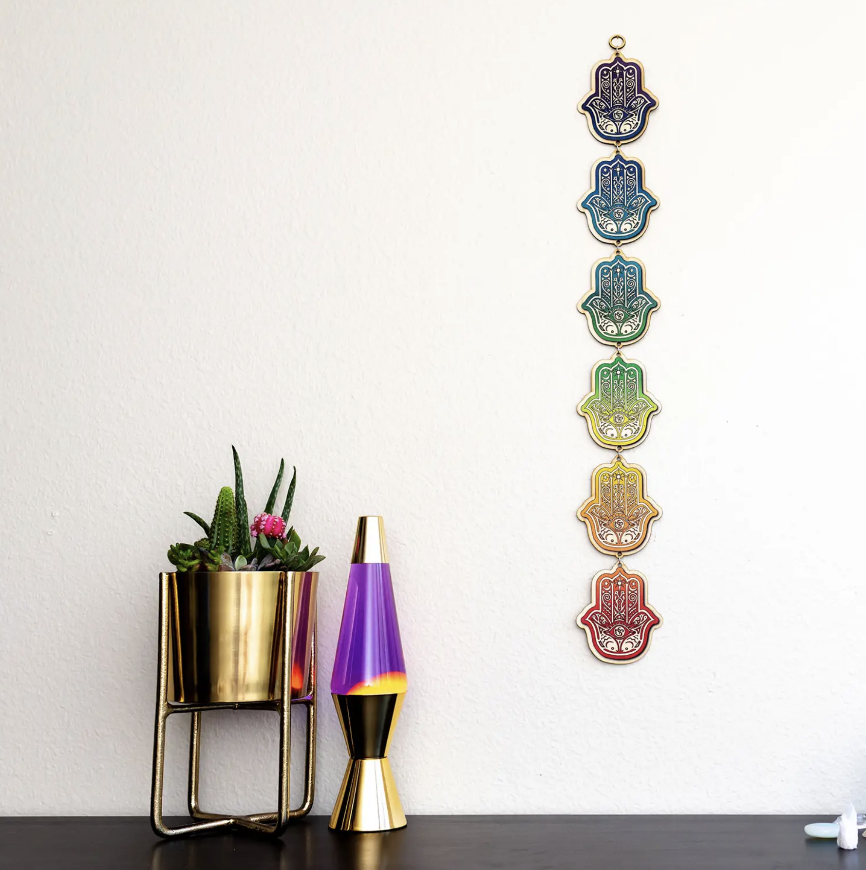 Hamsa Full Color Linked Wall Art (Large)