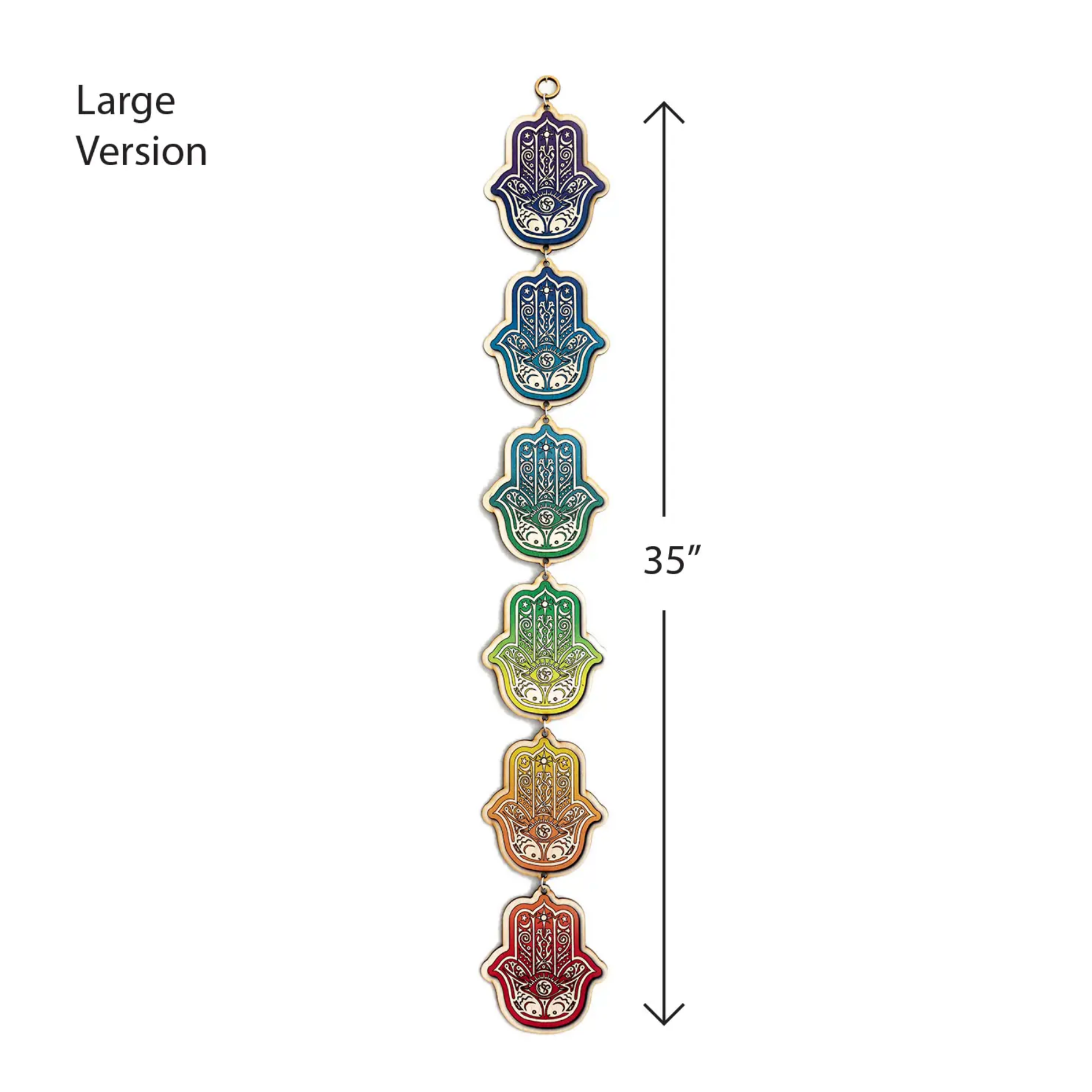 Hamsa Full Color Linked Wall Art (Large)