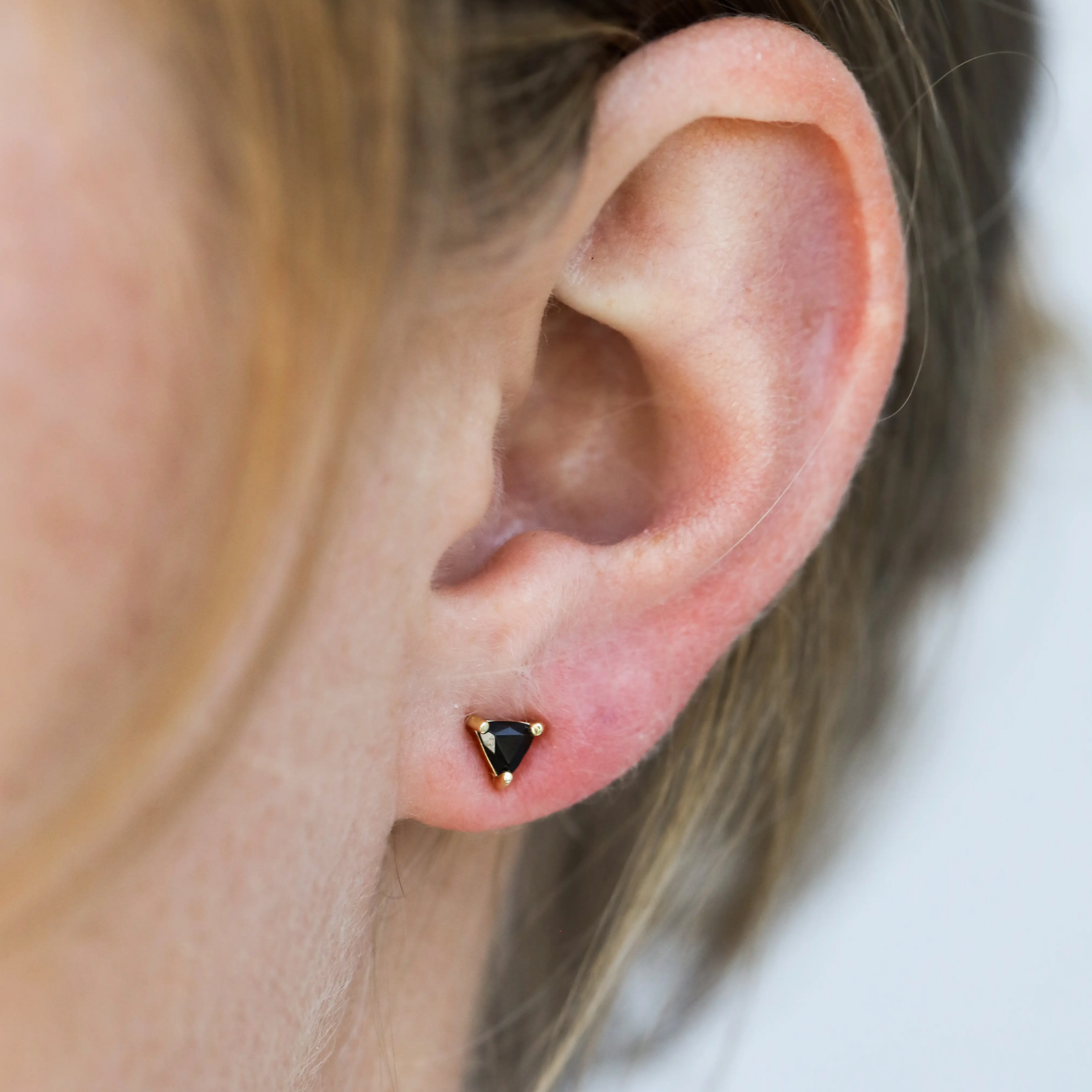 Mini Energy Earrings - Black Tourmaline