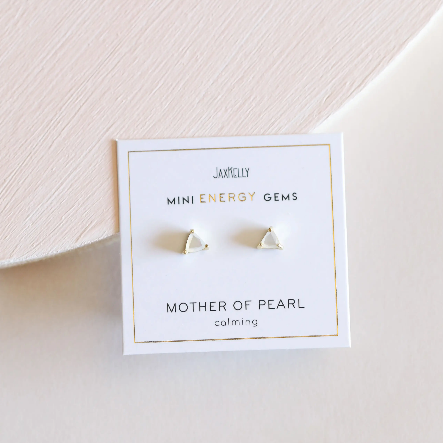 Mini Energy Earrings - Mother of Pearl