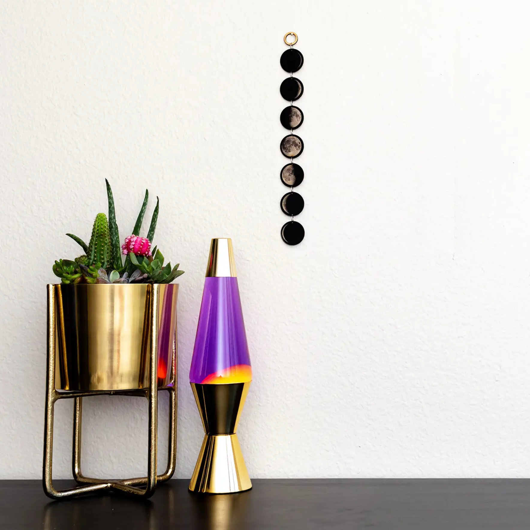 Moon Phases Linked Wall Art (Small)