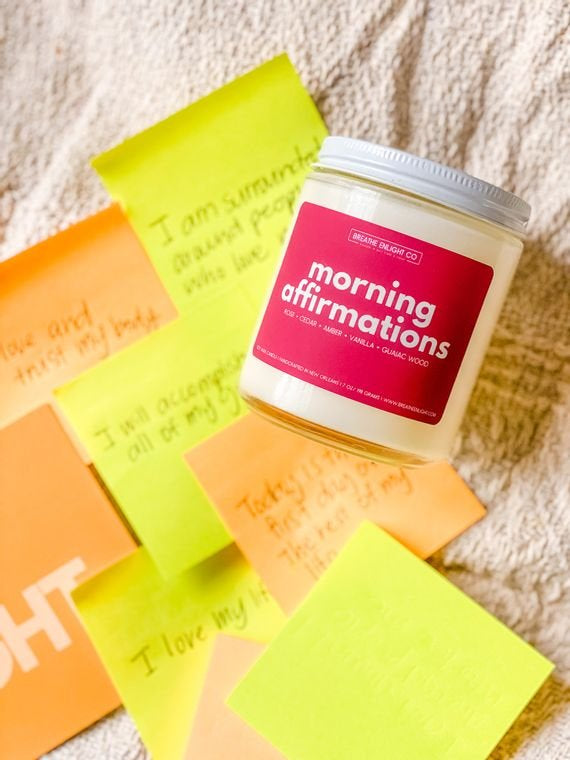 Morning Affirmations - Sandalwood Rose Soy Candle