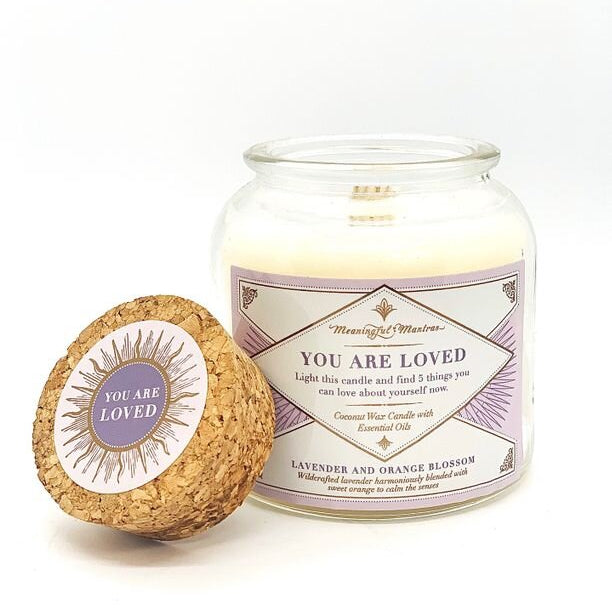 You Are Loved Candle Lavender/Orange Blossom