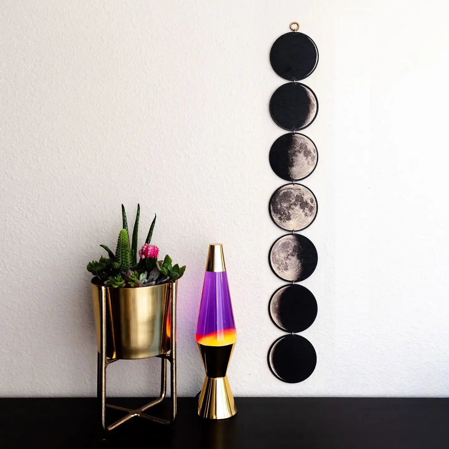 Moon Phases Linked Wall Art (Large)