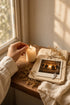 Kendra Phillips grief coaching program on thewuwu, a 6-week 1:1 journey with warm cream aesthetic and sacred candle-lit altar
