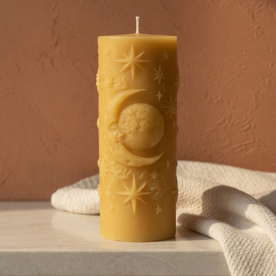 Night Sky Pillar Candle
