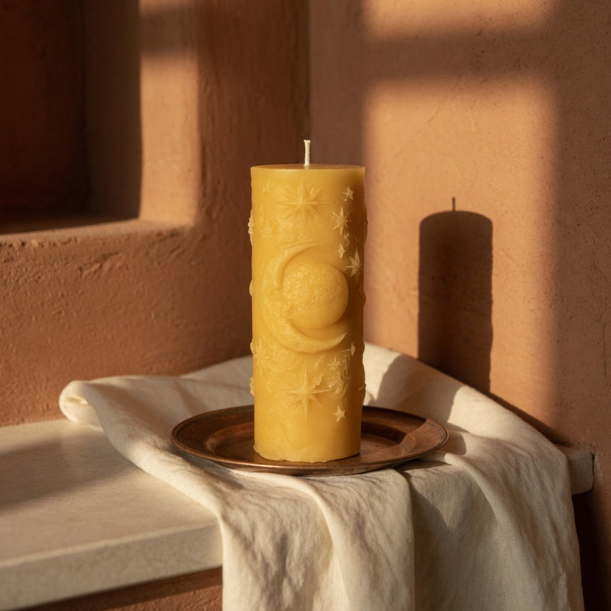 Night Sky Pillar Candle